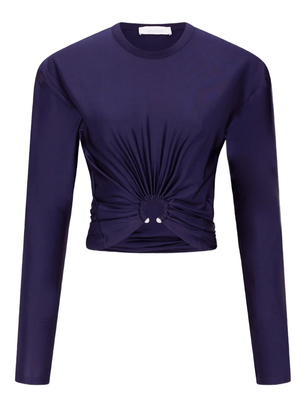 Rabanne Top a maniche lunghe - Blu