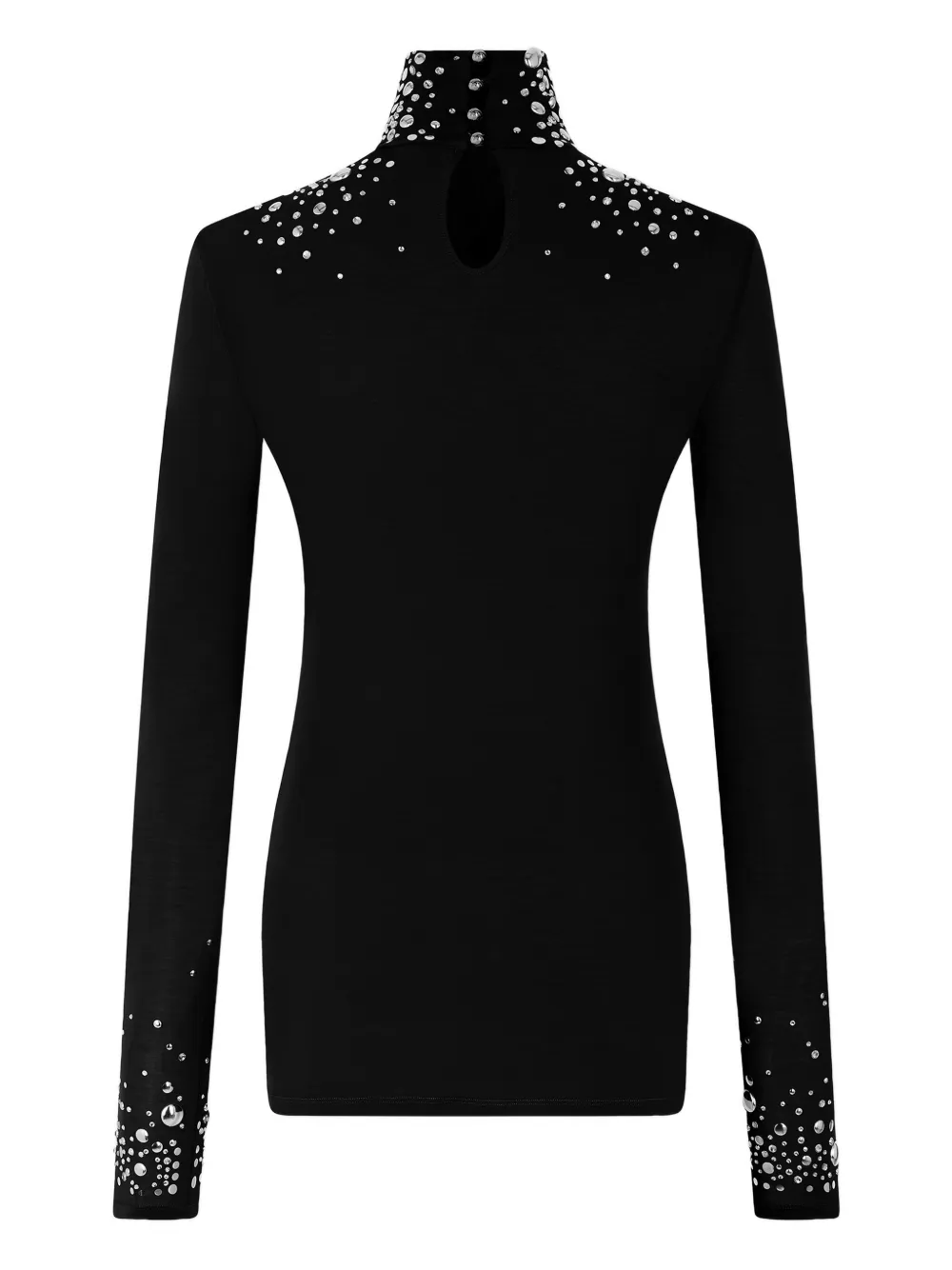 Rabanne Top met hoge hals Zwart