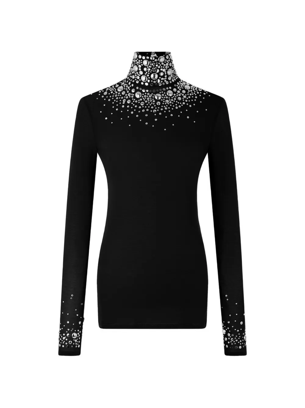 Rabanne Top met hoge hals Zwart