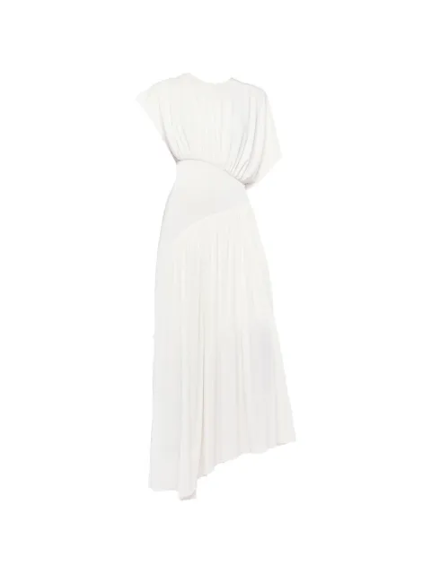 Rabanne textured ruched asymmetric dress
