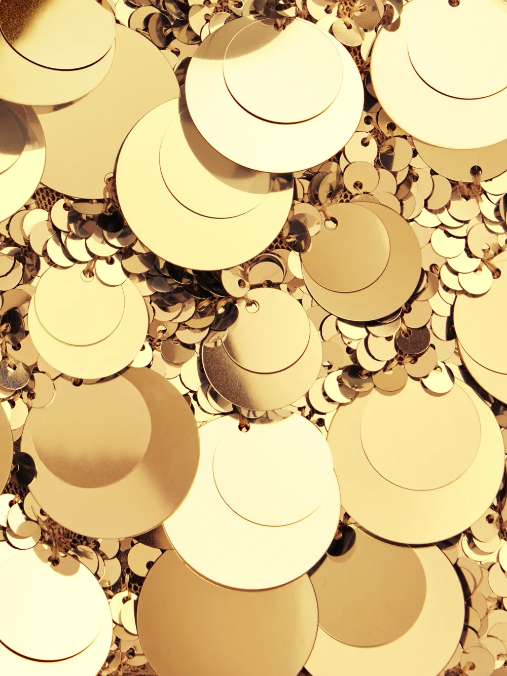 Rabanne Sequin-embroidered Baguette Bag In Gold