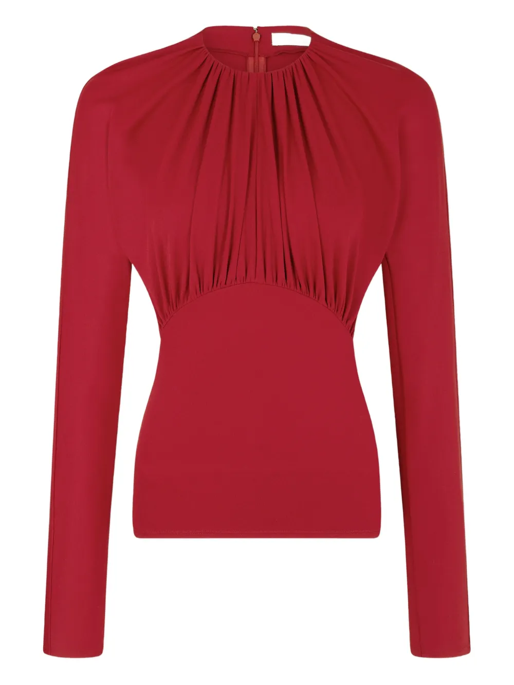 Rabanne Blusa a maniche lunghe - Rosso