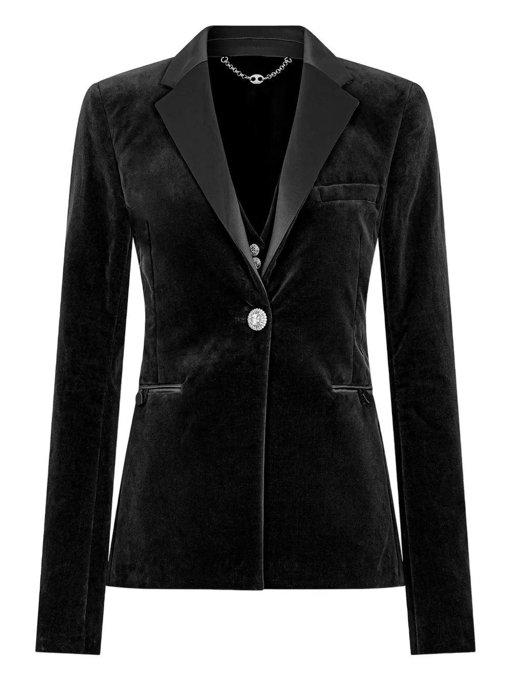 Rabanne blazer con botones de joya | negro | Image 1