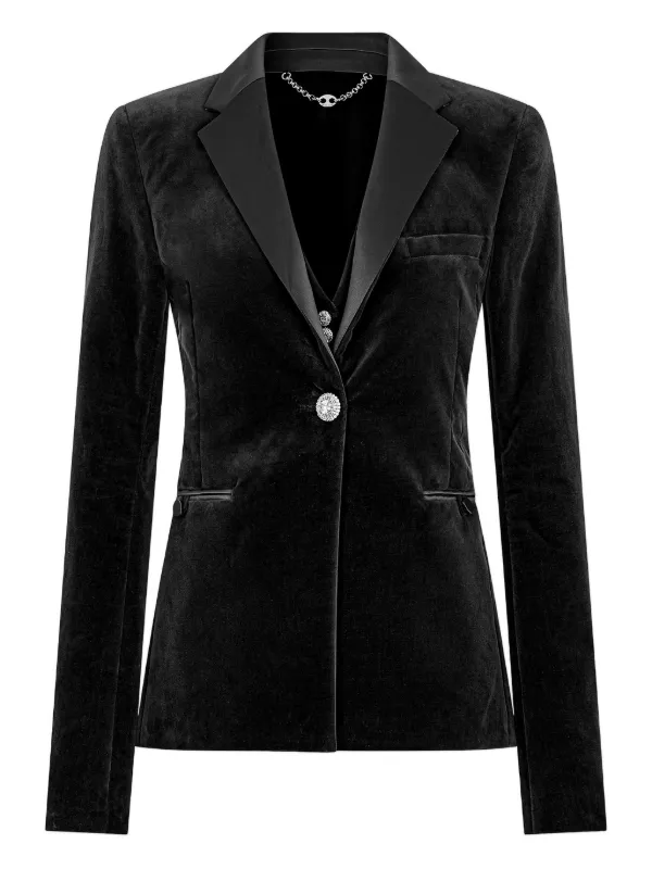 Rabanne Jewel-button Blazer in Black