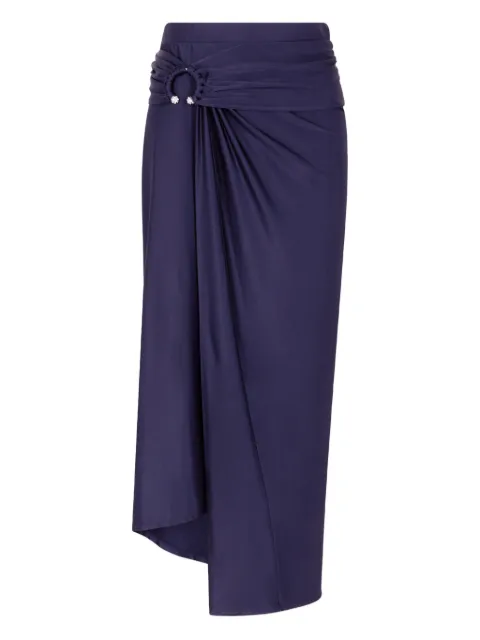 Rabanne draped  midi skirt