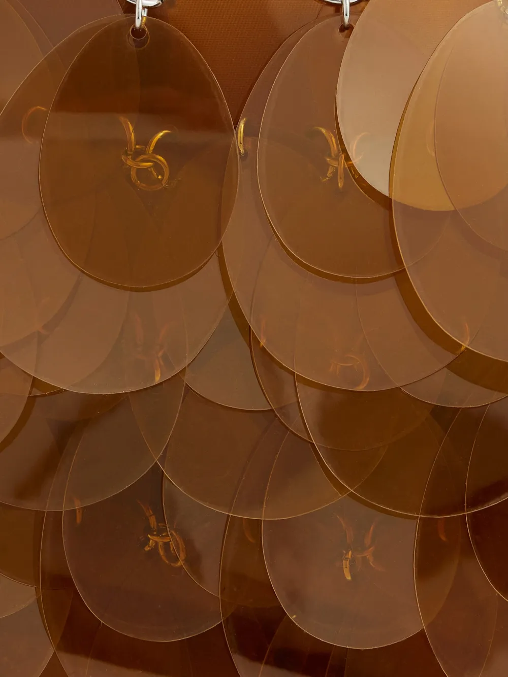 Rabanne Disc-chain Shoulder Bag In Brown