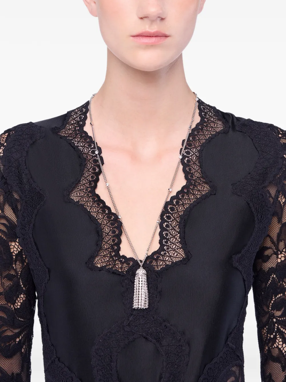 Rabanne tassel necklace - Zilver
