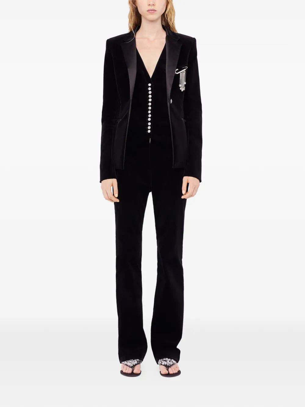 Rabanne tailored trousers - Zwart