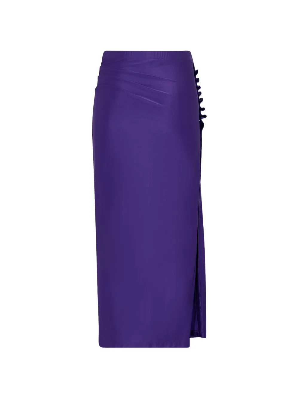 Rabanne Gedrapeerde midi-rok Paars