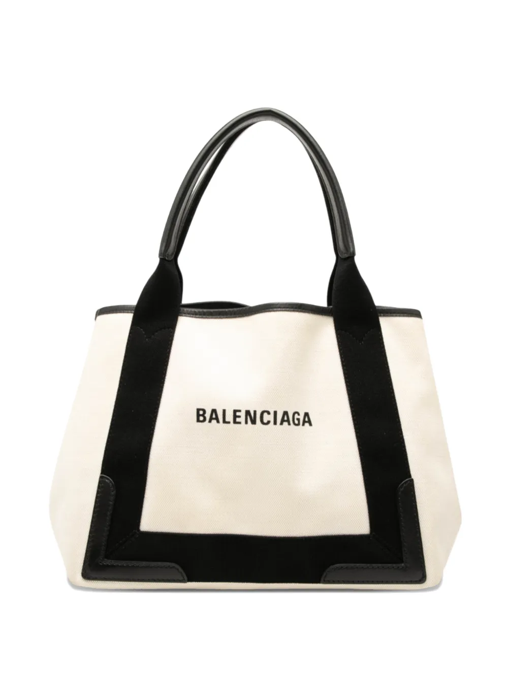 Balenciaga Pre-Owned Borsa tote Navy Cabas S in tela 2019 - Bianco