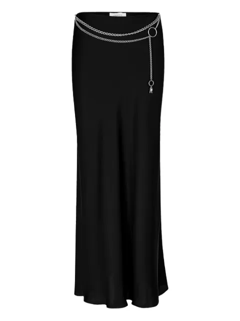 Rabanne chain satin skirt