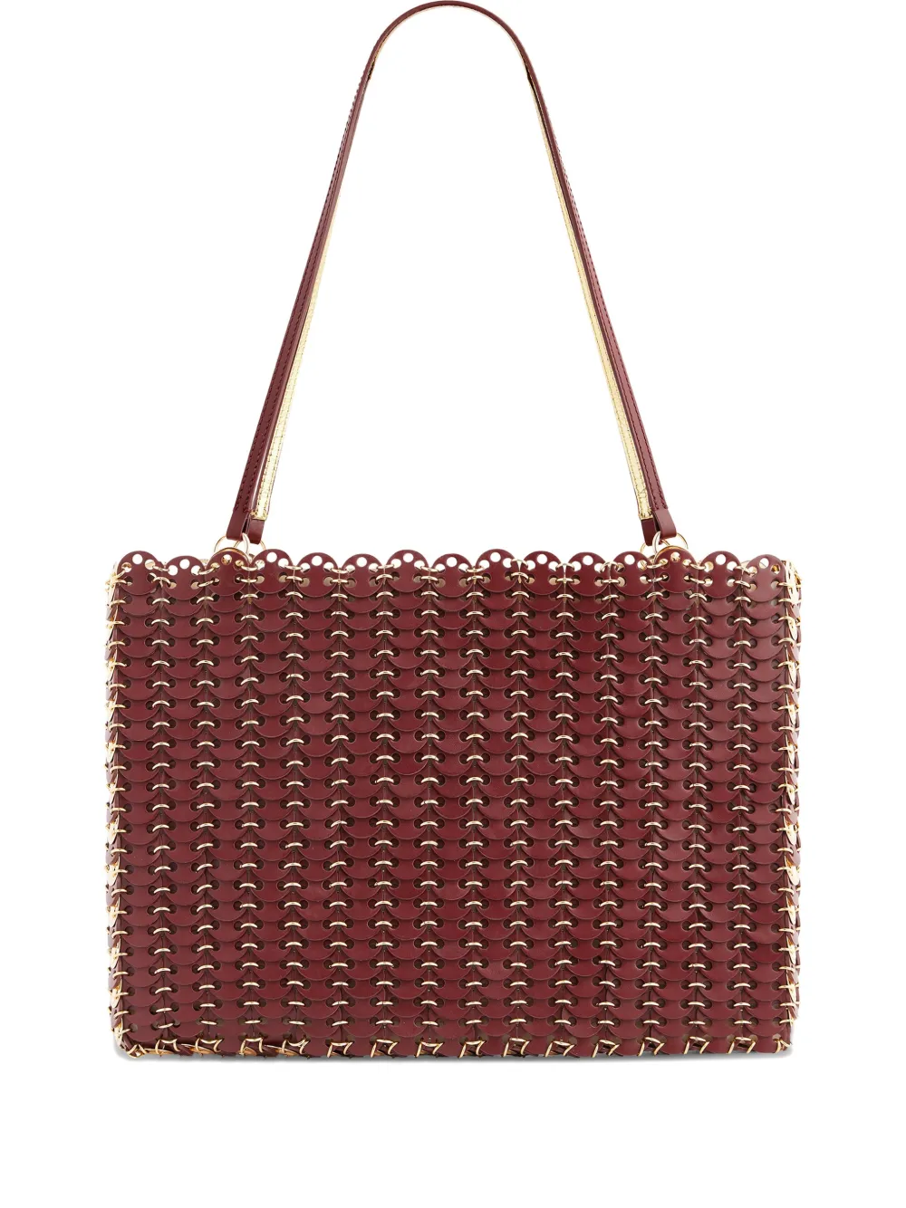Rabanne Borsa a spalla Flip con dischi iconici 1969 - Rosso