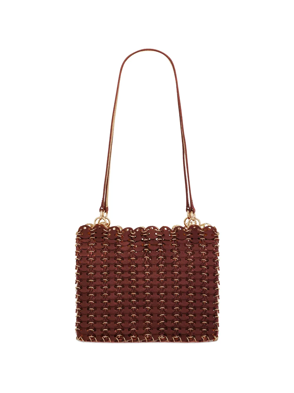Rabanne Borsa a spalla Flip con dischi iconici 1969 - Rosso