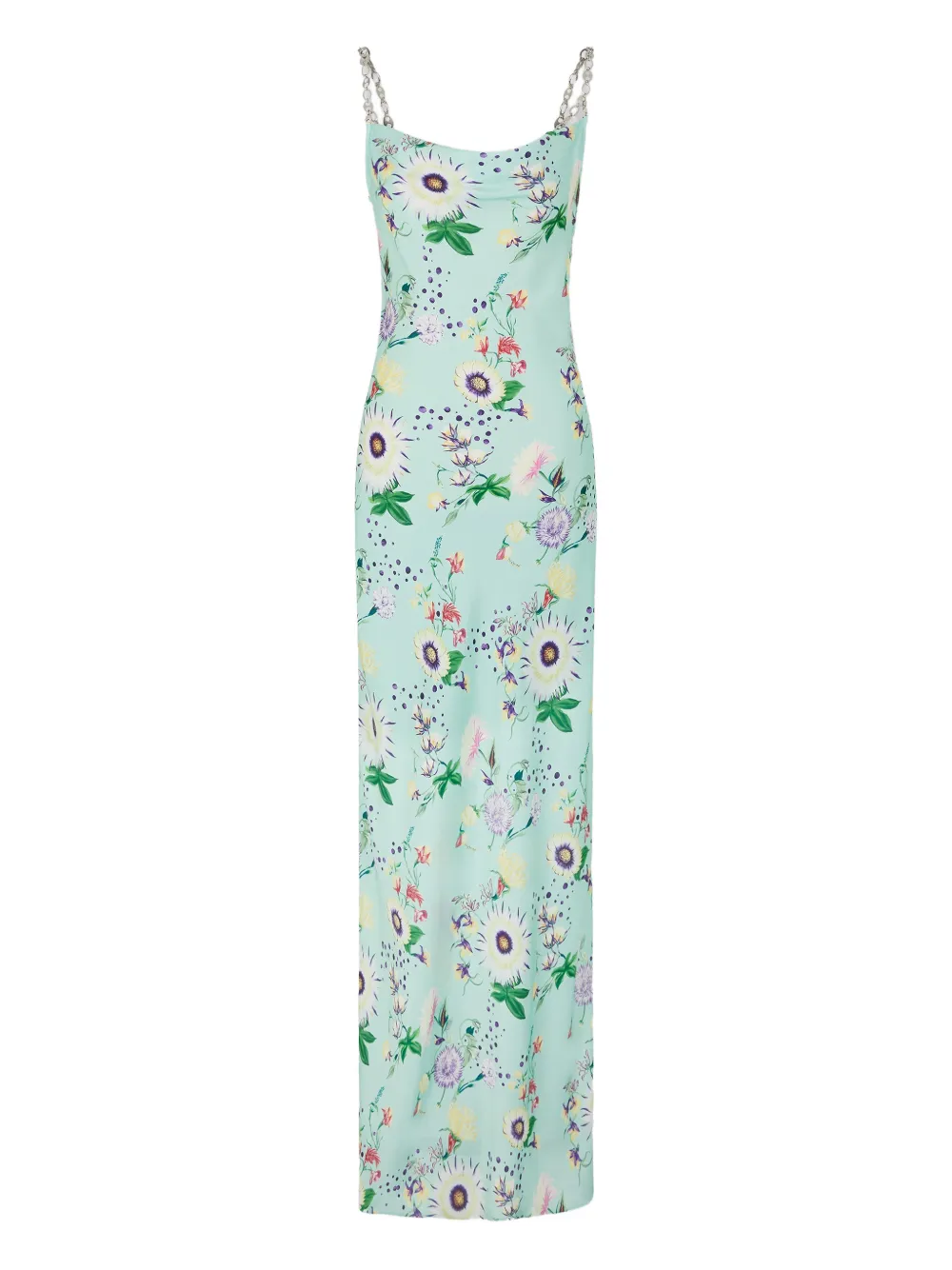 Rabanne Abito a fiori - Verde