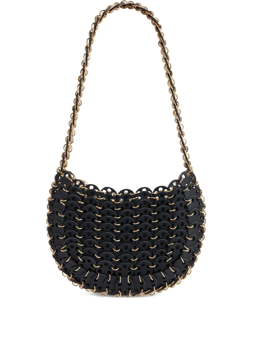 Rabanne 1969 Moon flip iconic discs shoulder bag - Nero