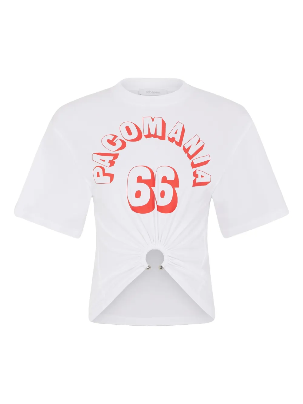 Rabanne playera con piercing estampado | blanco | Image 1