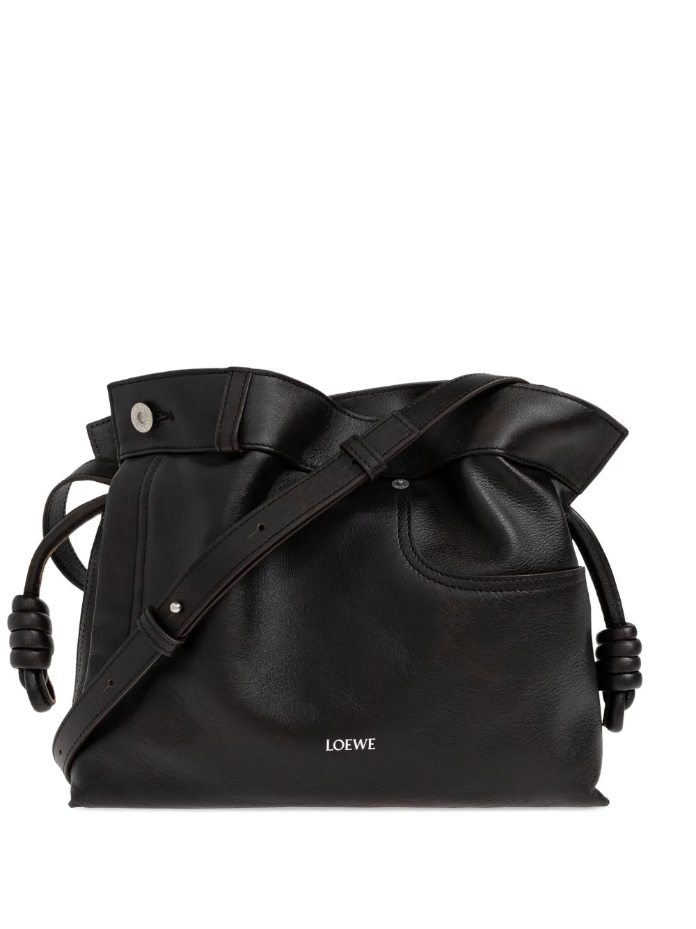 Loewe Medium Panta Flamenco Cross Body Bag In Black