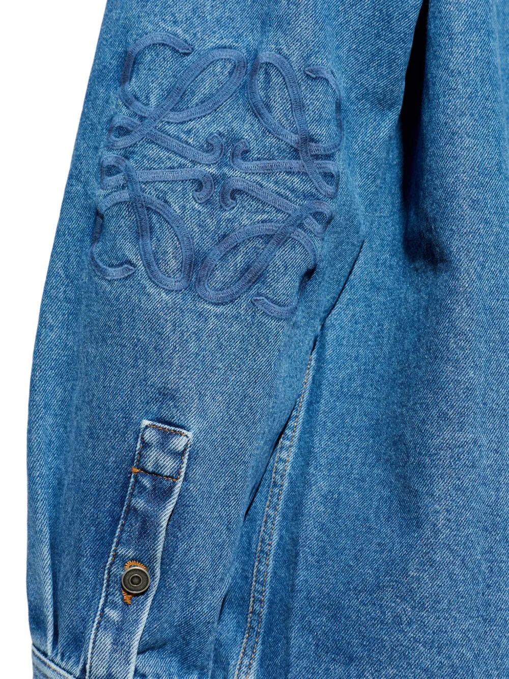 LOEWE Anagram denim shirtjack Blauw