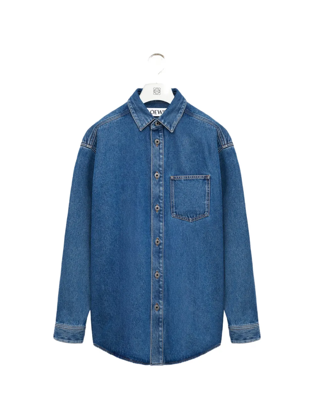 LOEWE surchemise Anagram en jean - Bleu LOEWE surchemise Anagram en jean - Bleu