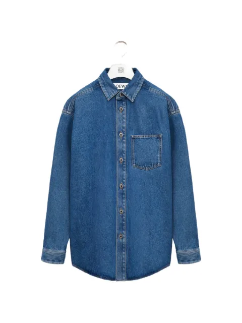 LOEWE sobrecamisa de mezclilla con Anagram
