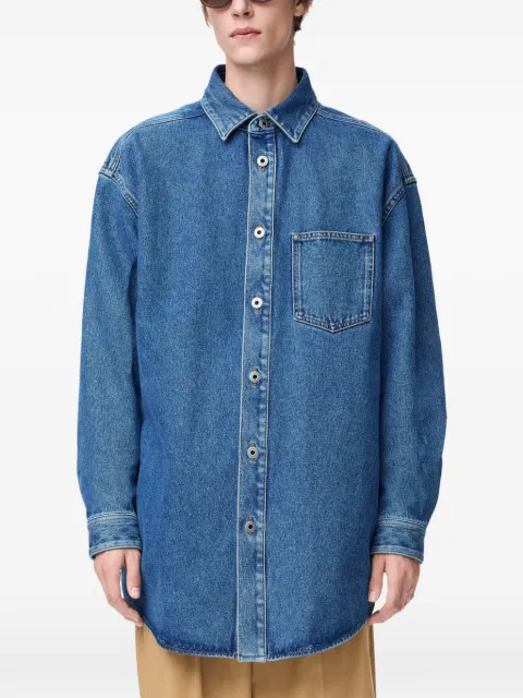 LOEWE sobrecamisa de mezclilla con Anagram