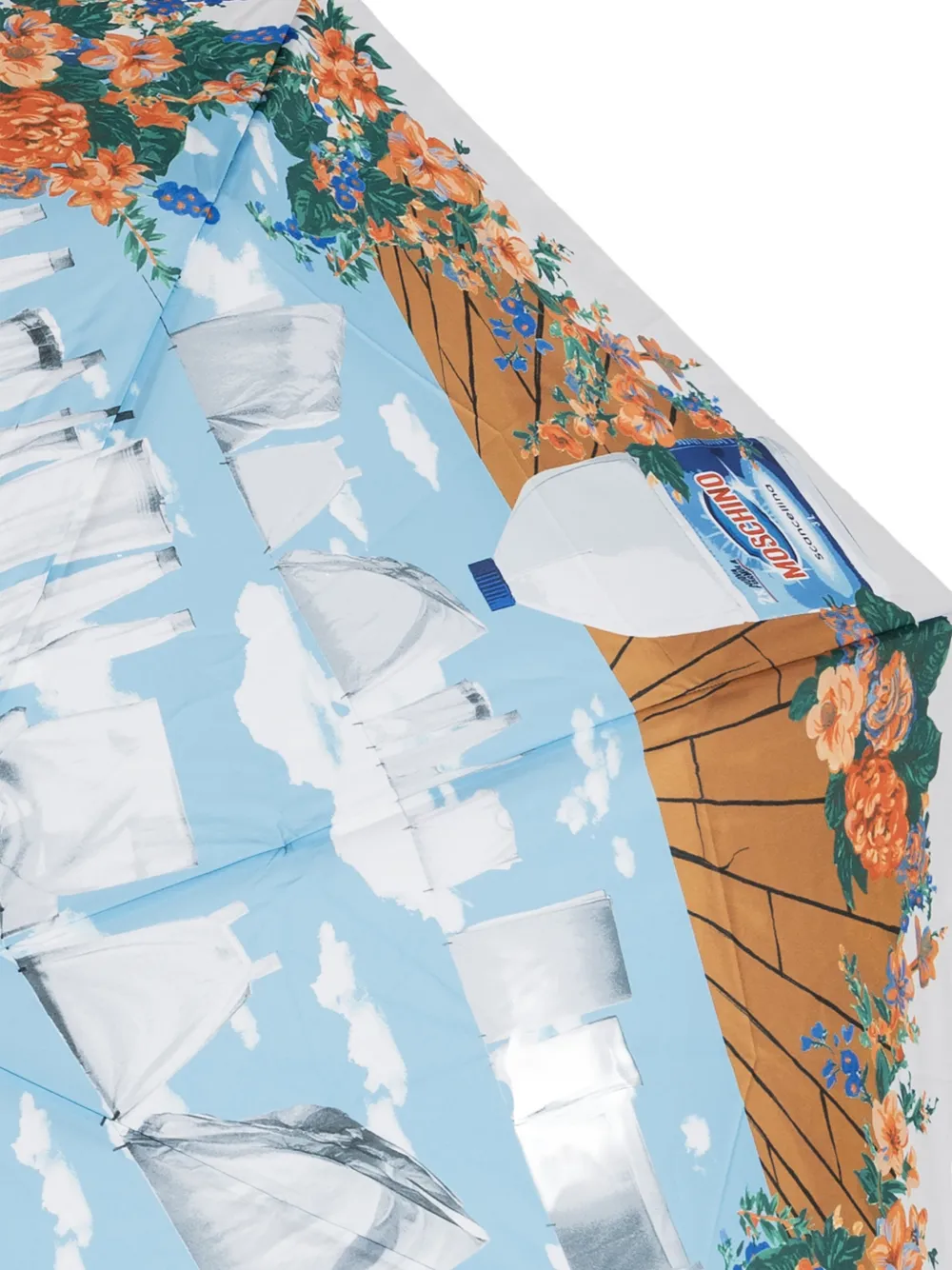Moschino Paraplu met bloemenprint Blauw