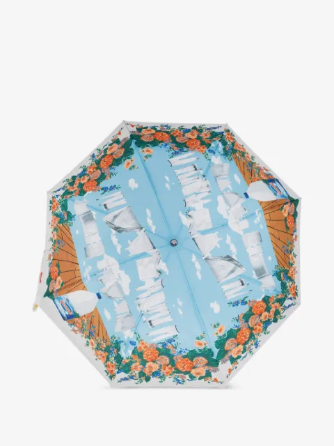 Moschino Ombrello con stampa a fiori
