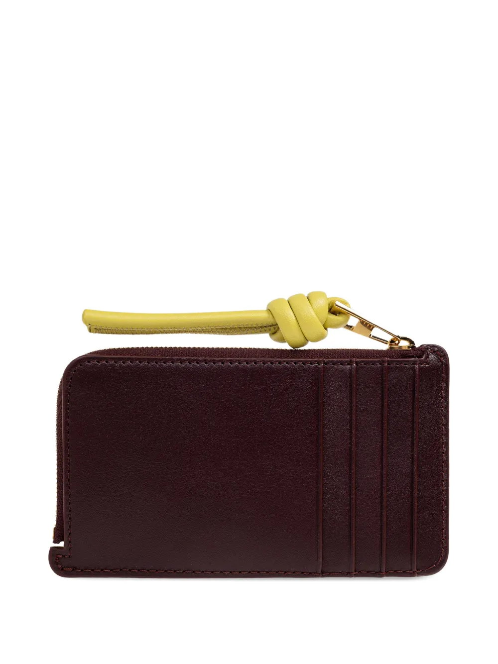 LOEWE knot-detail zip-fastening card holder - Rood
