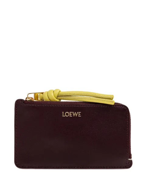 LOEWE knot-detail zip-fastening card holder