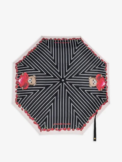 Moschino paraguas con rayas estampadas