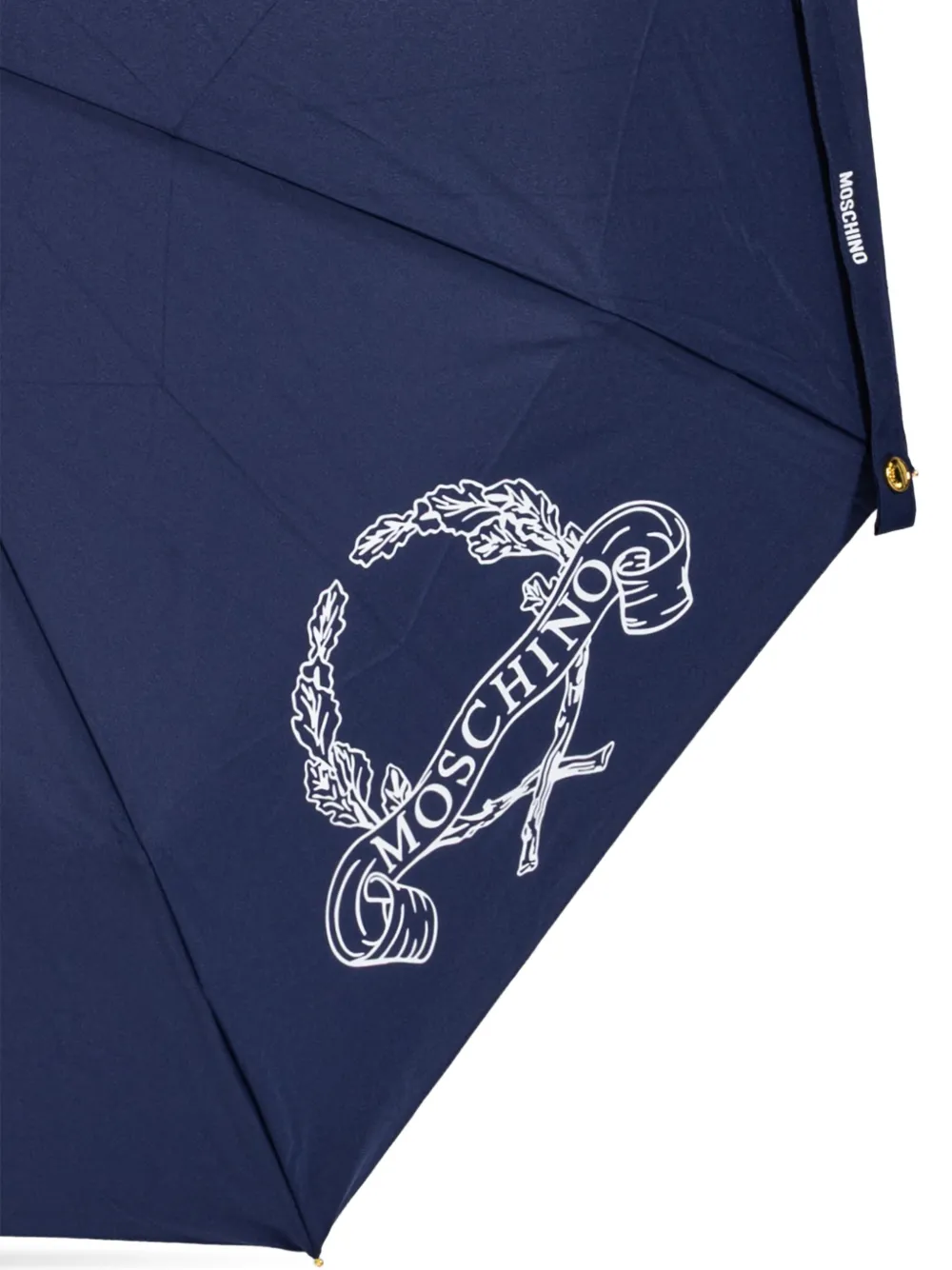 Moschino Paraplu met grafische print enlogodetail Blauw