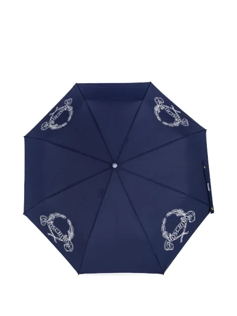 Moschino logo-detail graphic-print umbrella