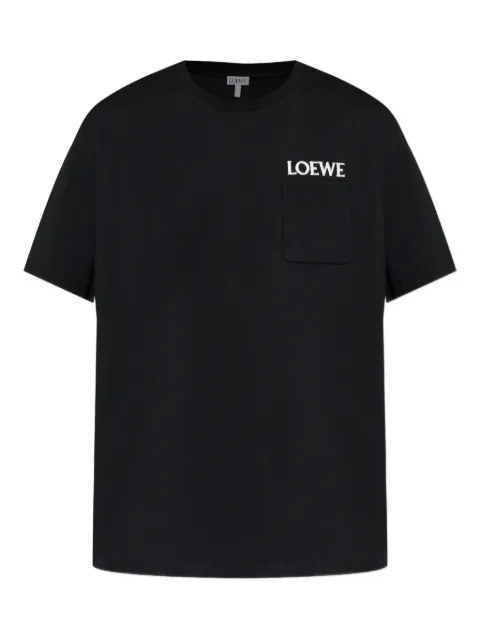 LOEWE camiseta con bolsillo en el pecho