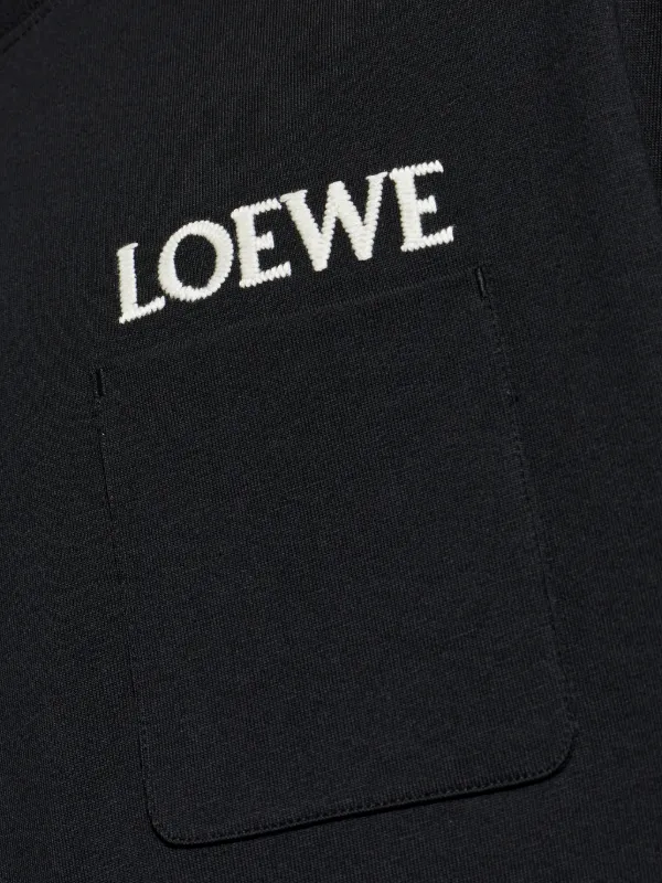LOEWE chest-pocket Logo T-shirt | Black | FARFETCH