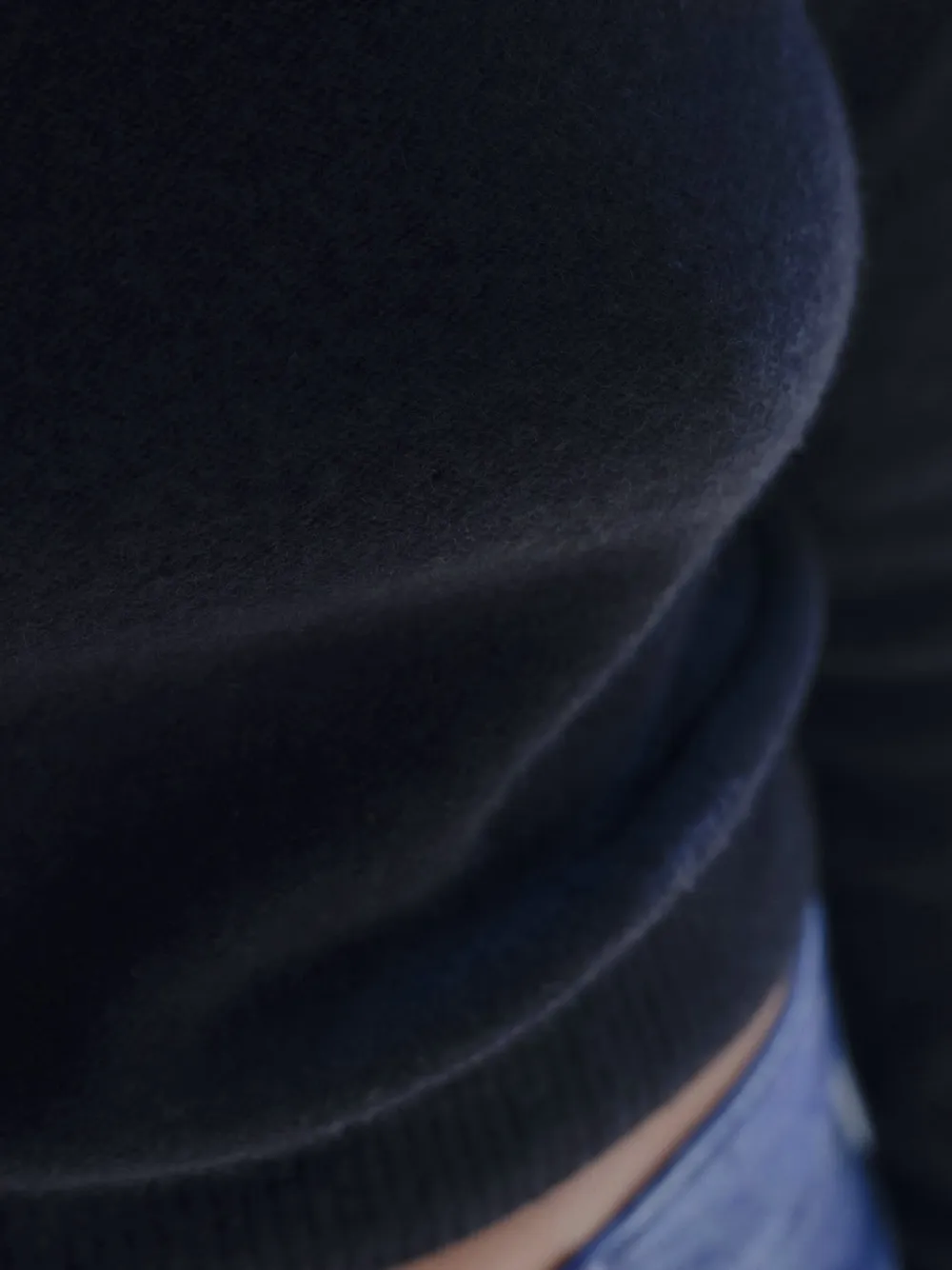 Baserange Tier Cashmere Sweater In Black