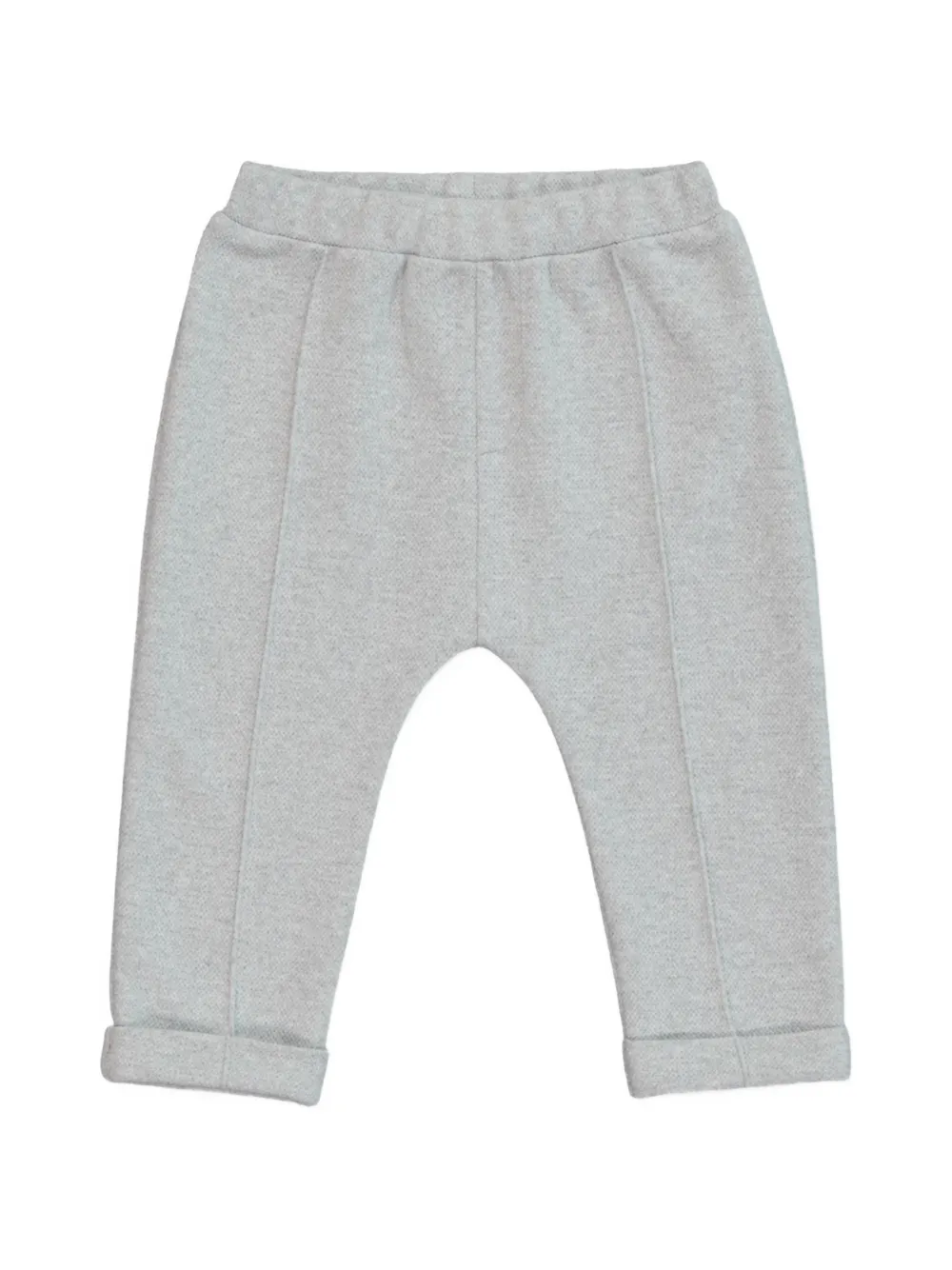 Mininio Elastic-waist Trousers Set (set Of Two) In Gray