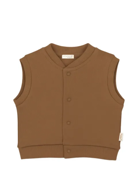 mininio buttoned ribbed top