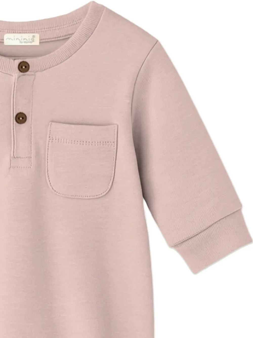 mininio Romper met borstzak Roze