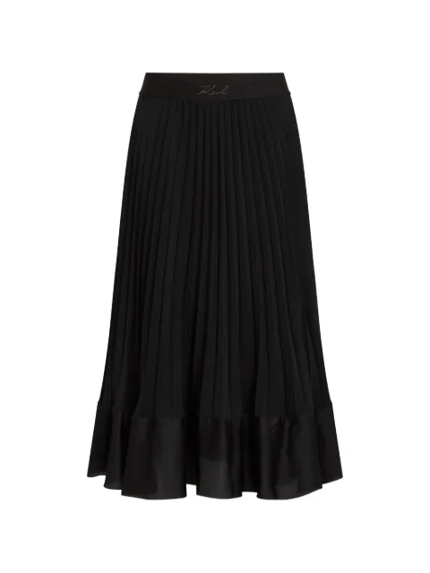 Karl Lagerfeld pleated midi skirt