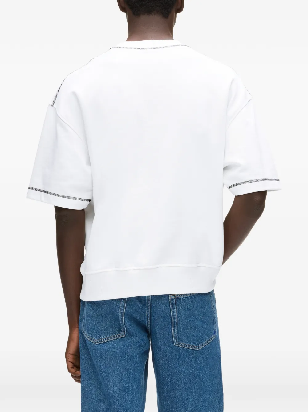 Karl Lagerfeld Jeans T-shirt met ronde hals Wit