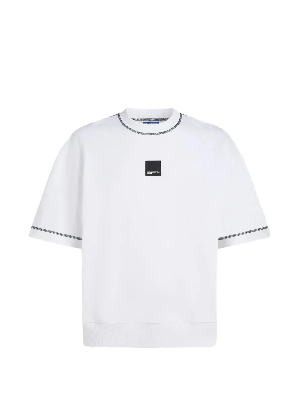 Karl Lagerfeld Jeans T-shirt met ronde hals Wit