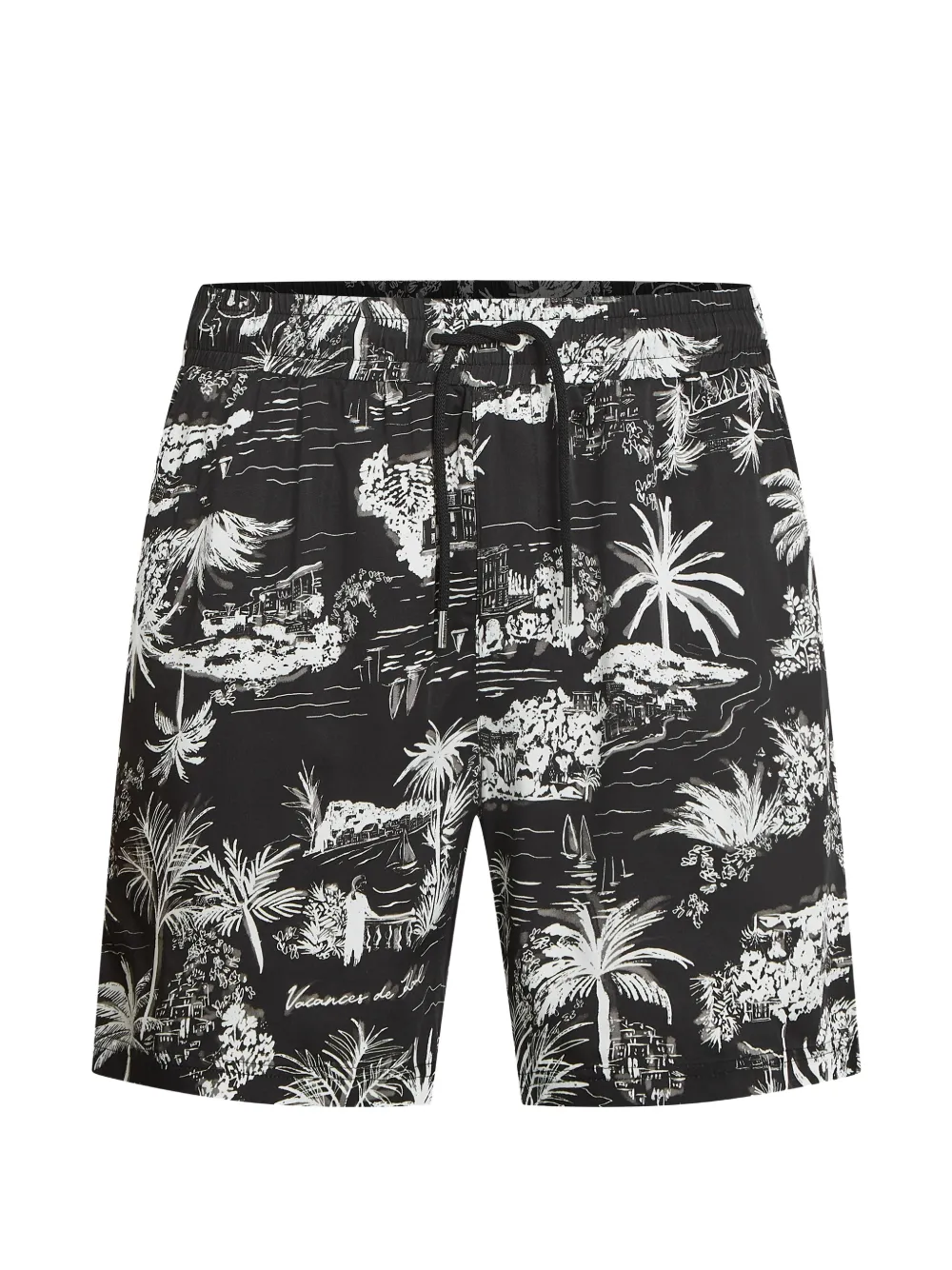 Karl Lagerfeld Shorts mit durchgehendem Print - Schwarz