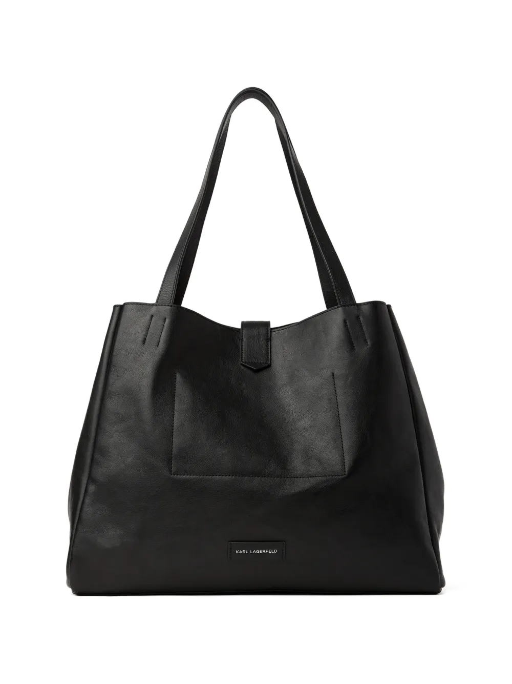 Karl Lagerfeld K Autograph leren shopper Zwart