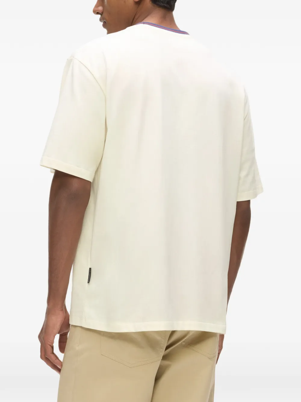Karl Lagerfeld Gestreept Ikon ruimvallend T-shirt Beige
