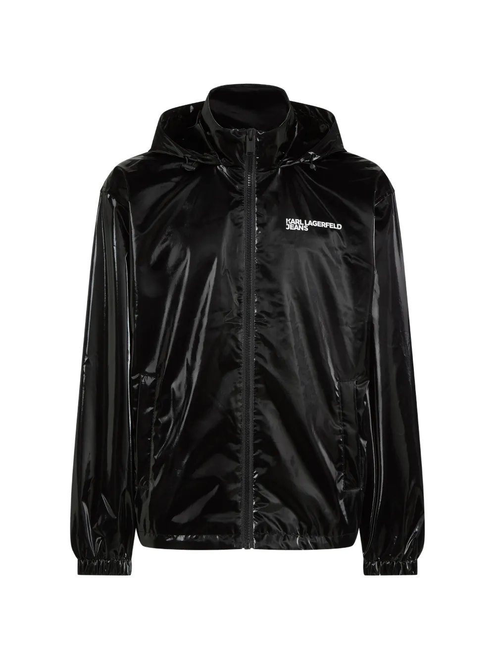 Karl Lagerfeld Jeans Giacca con cappuccio e zip - Nero