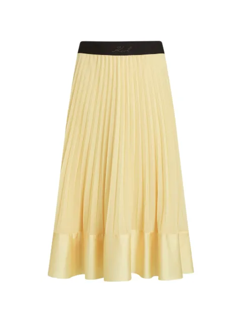 Karl Lagerfeld pleated midi skirt