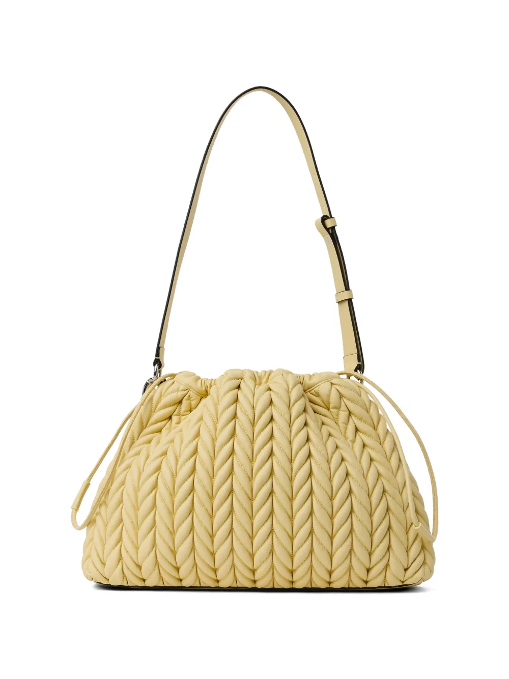  Karl Lagerfeld Medium K/weave Shoulder Bag - Yellow 