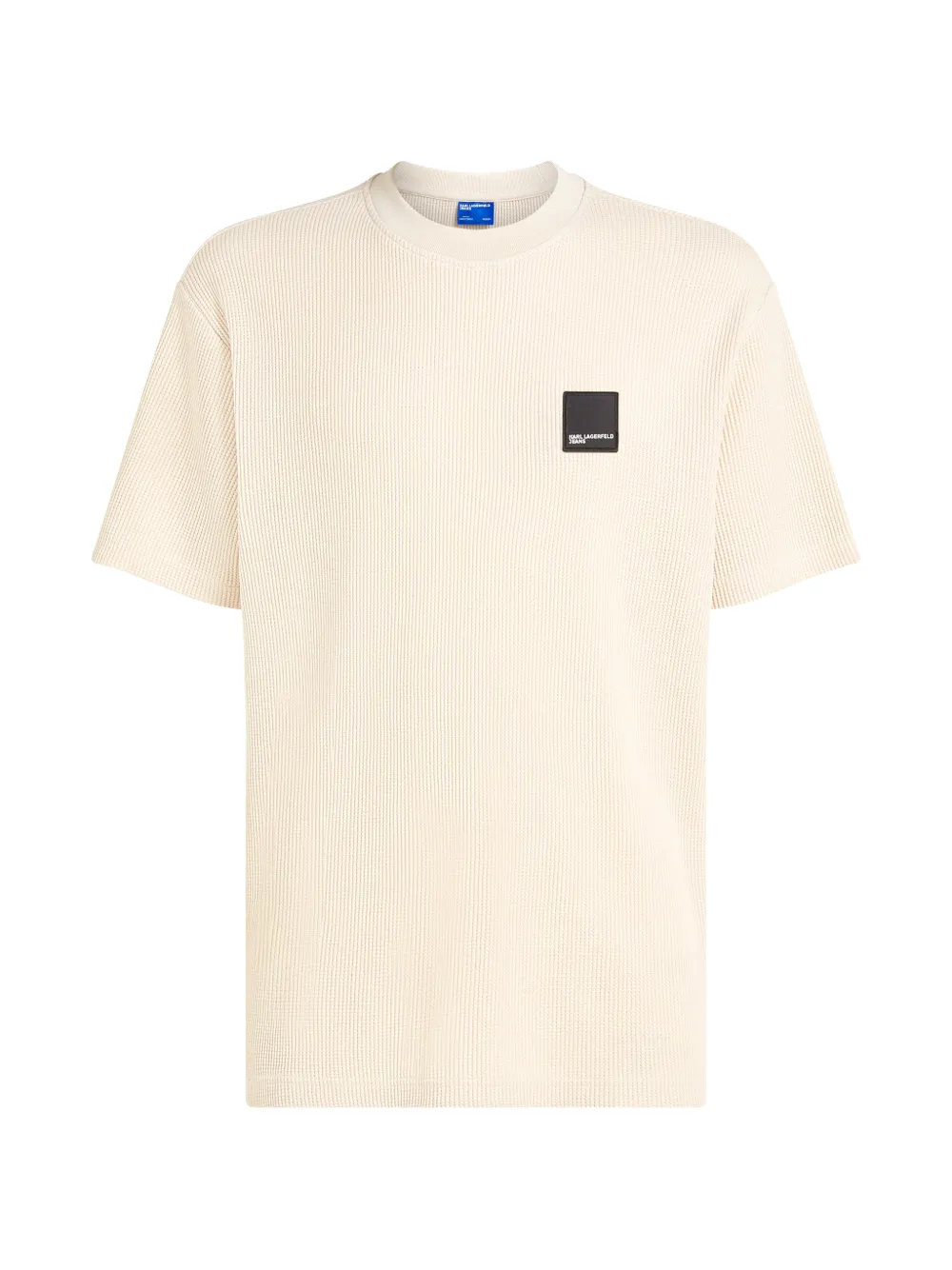 Karl Lagerfeld Jeans T-shirt con placca logo - Toni neutri