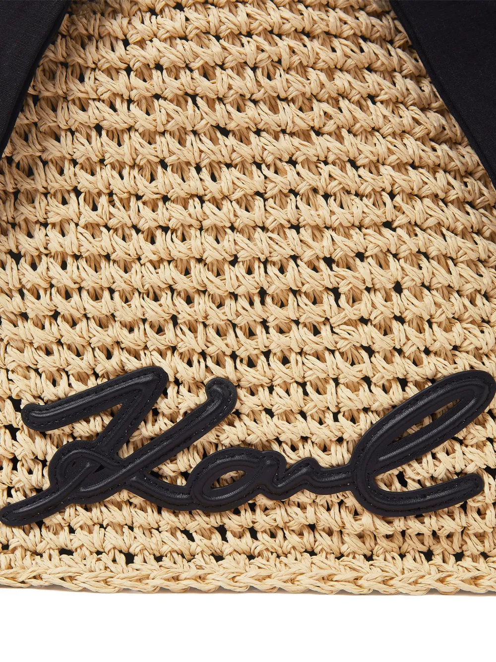 Karl Lagerfeld Signature strandtas met sjaal Beige