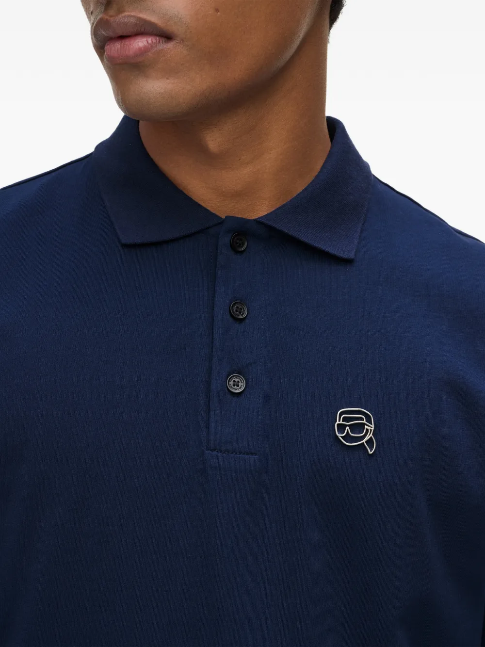 Karl Lagerfeld Ikon poloshirt Blauw